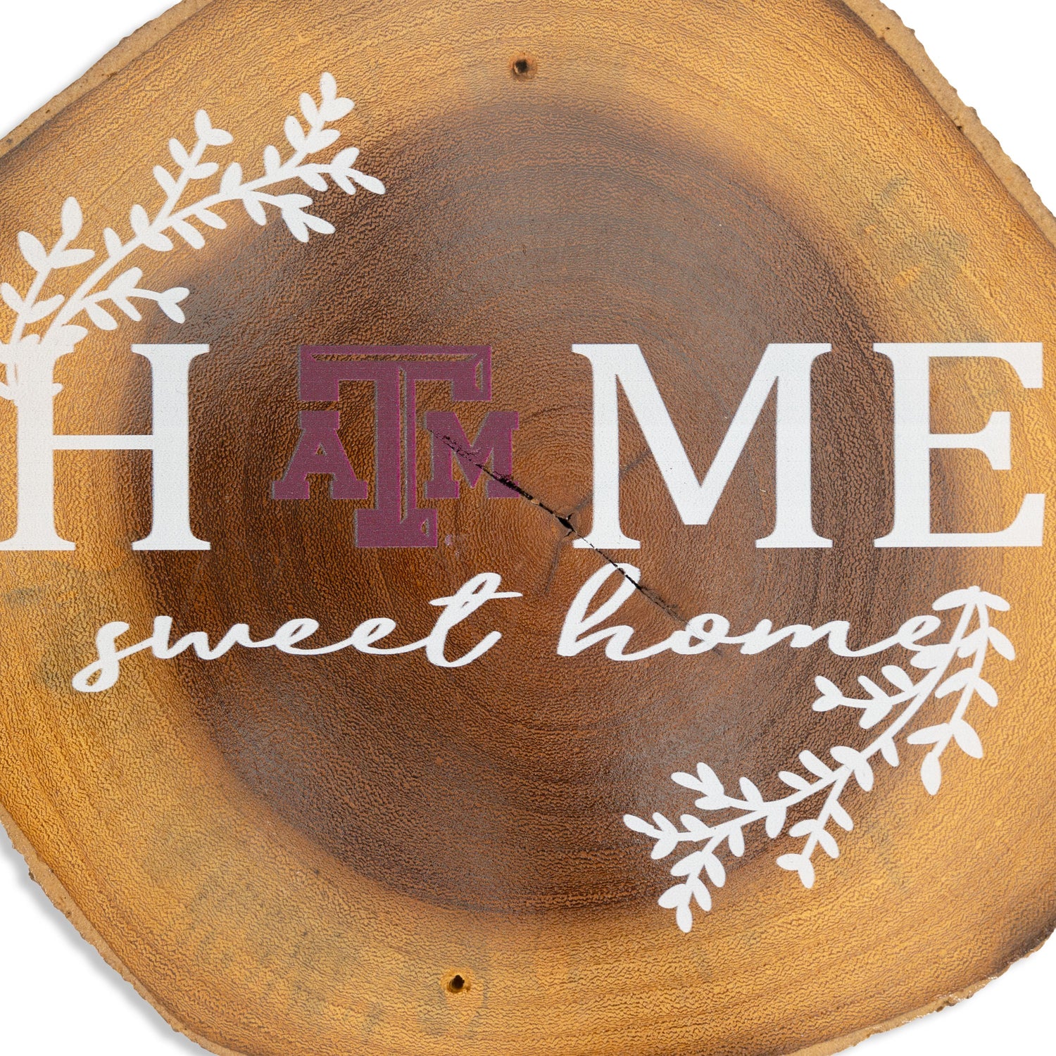 Texas A&M Home Sweet Home Wood Slab