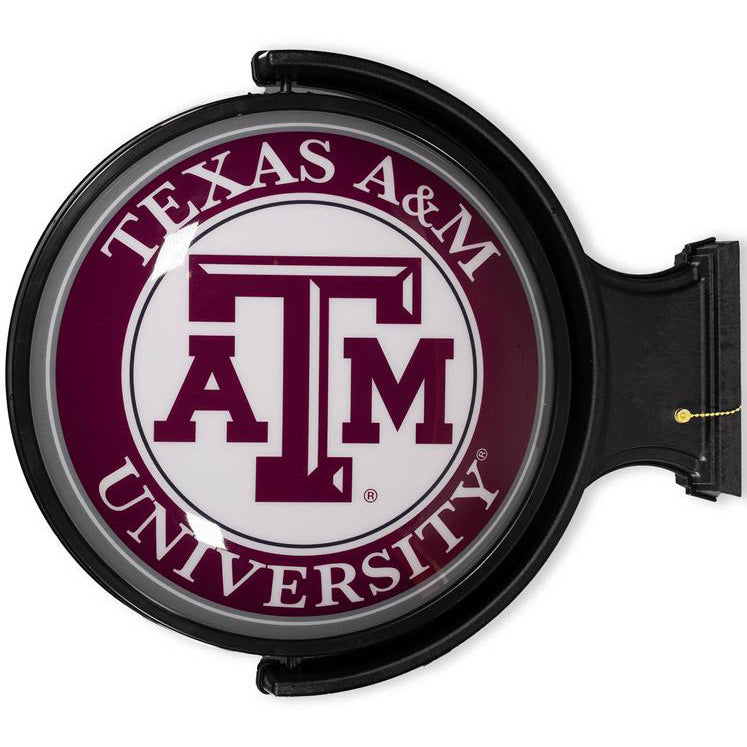 Texas A&M Round Rotating Indoor Wall Sign