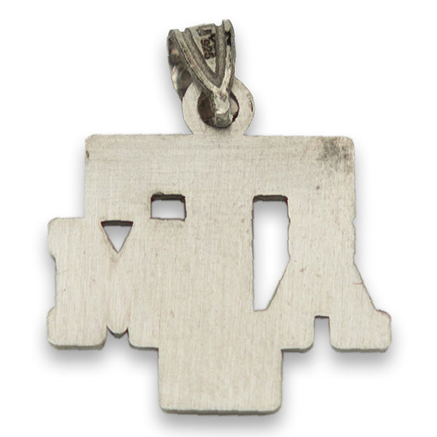 Texas A&M Small Sterling Silver Maroon Pendant