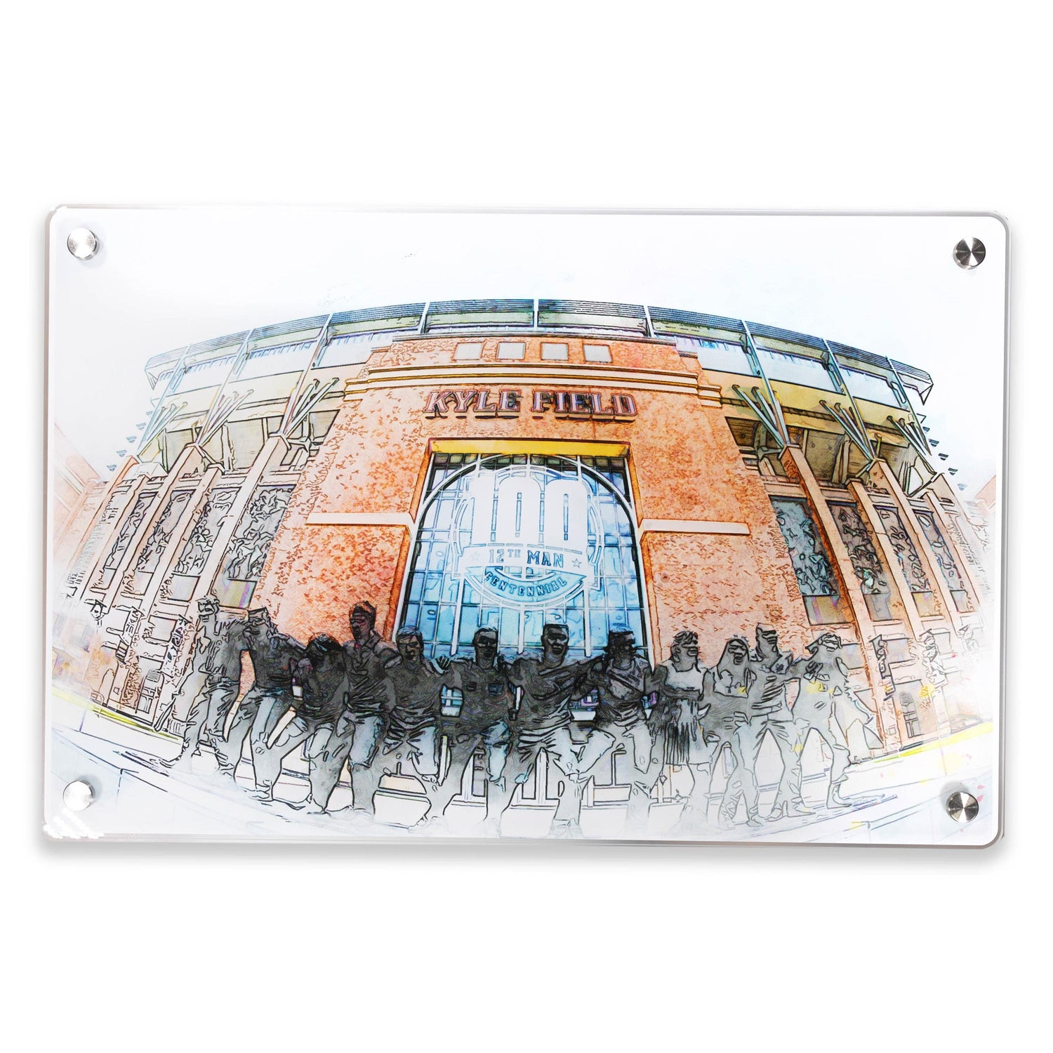 Texas A&M War Hymn 12th Man Centennial Acrylic Wall Art