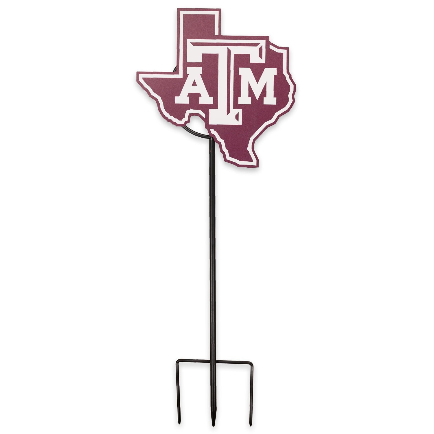 Texas A&M Texas Shape Lonestar Yard Sign  23"