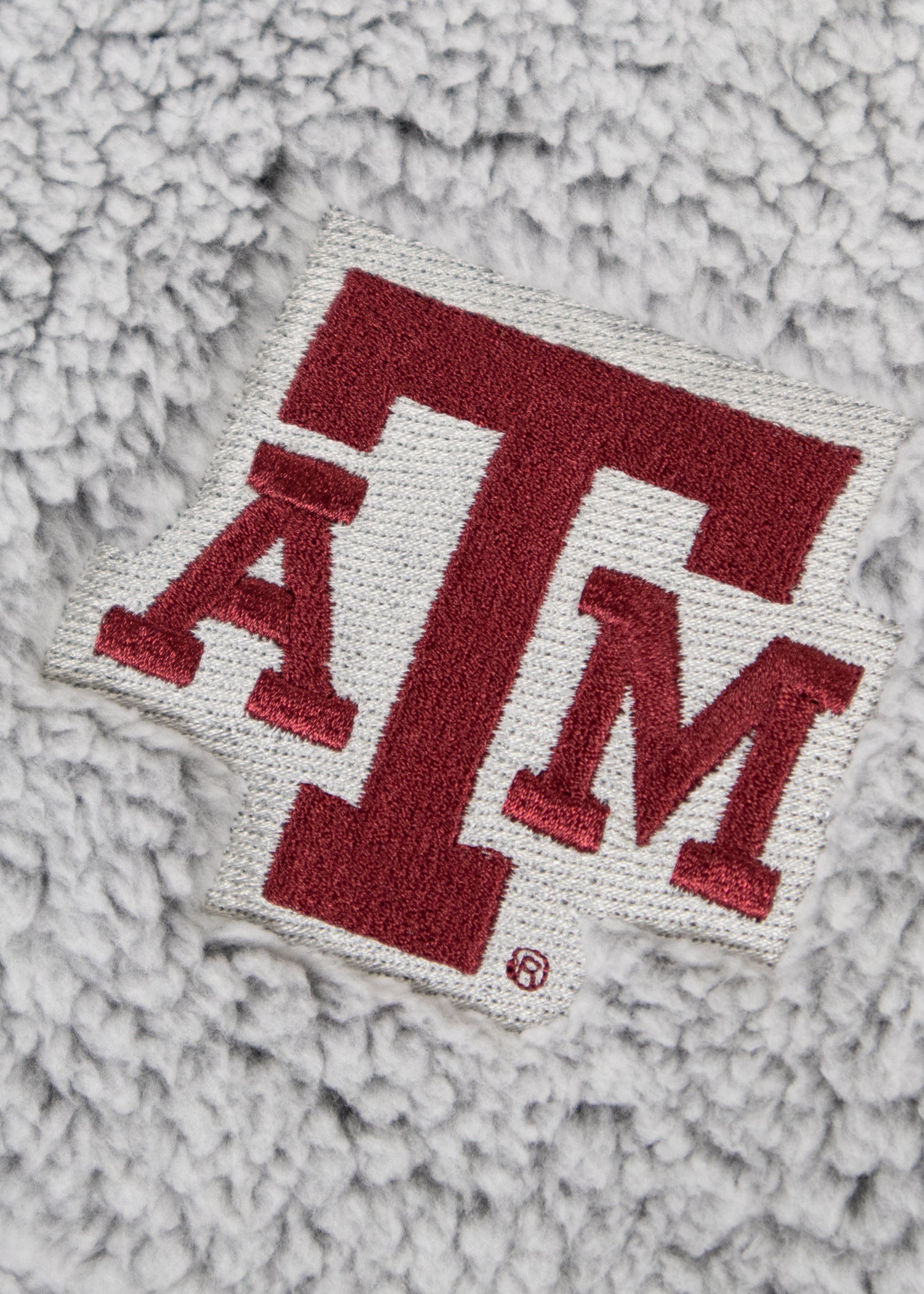 Texas A&M Grey Sherpa Blanket