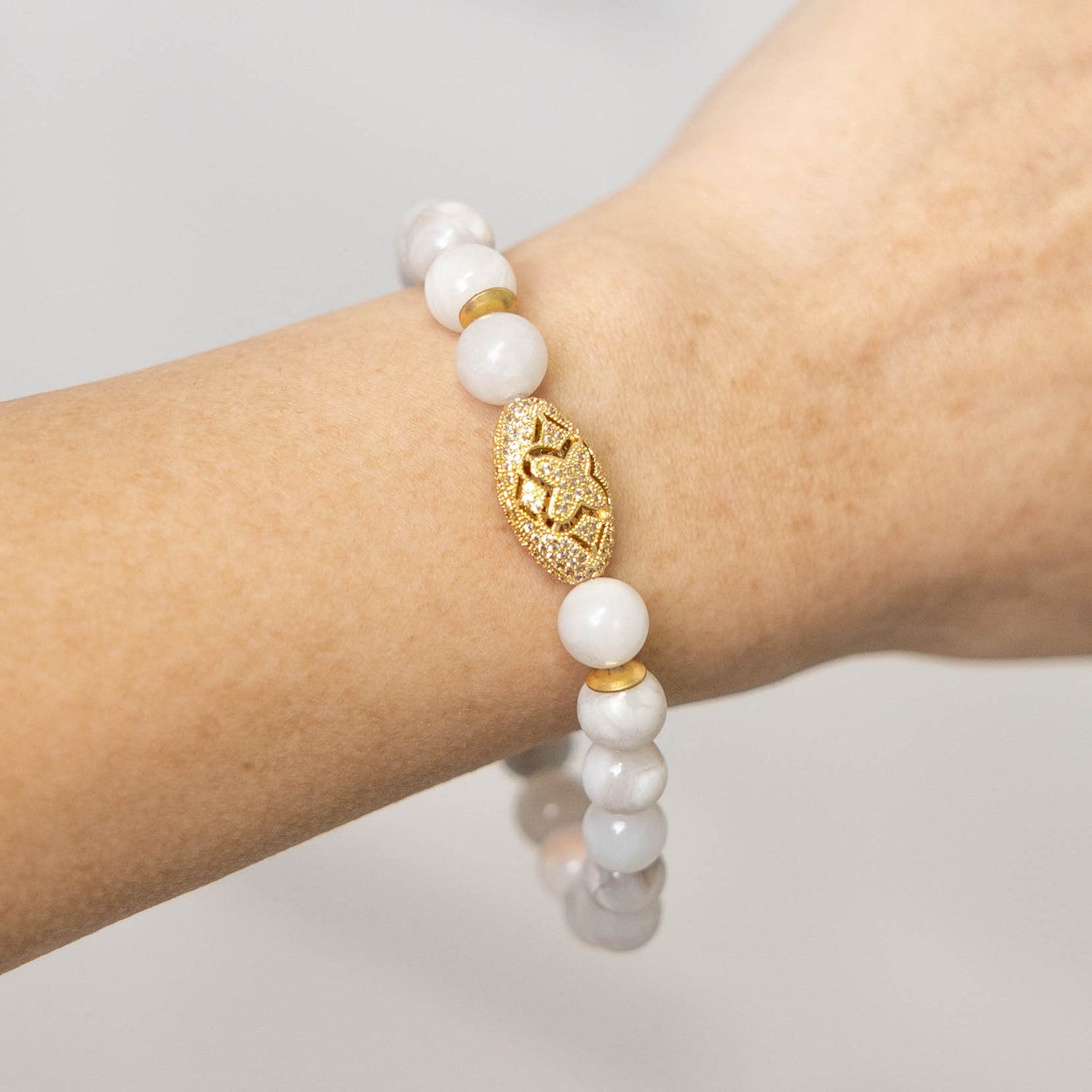 White Gold Pave Bracelet