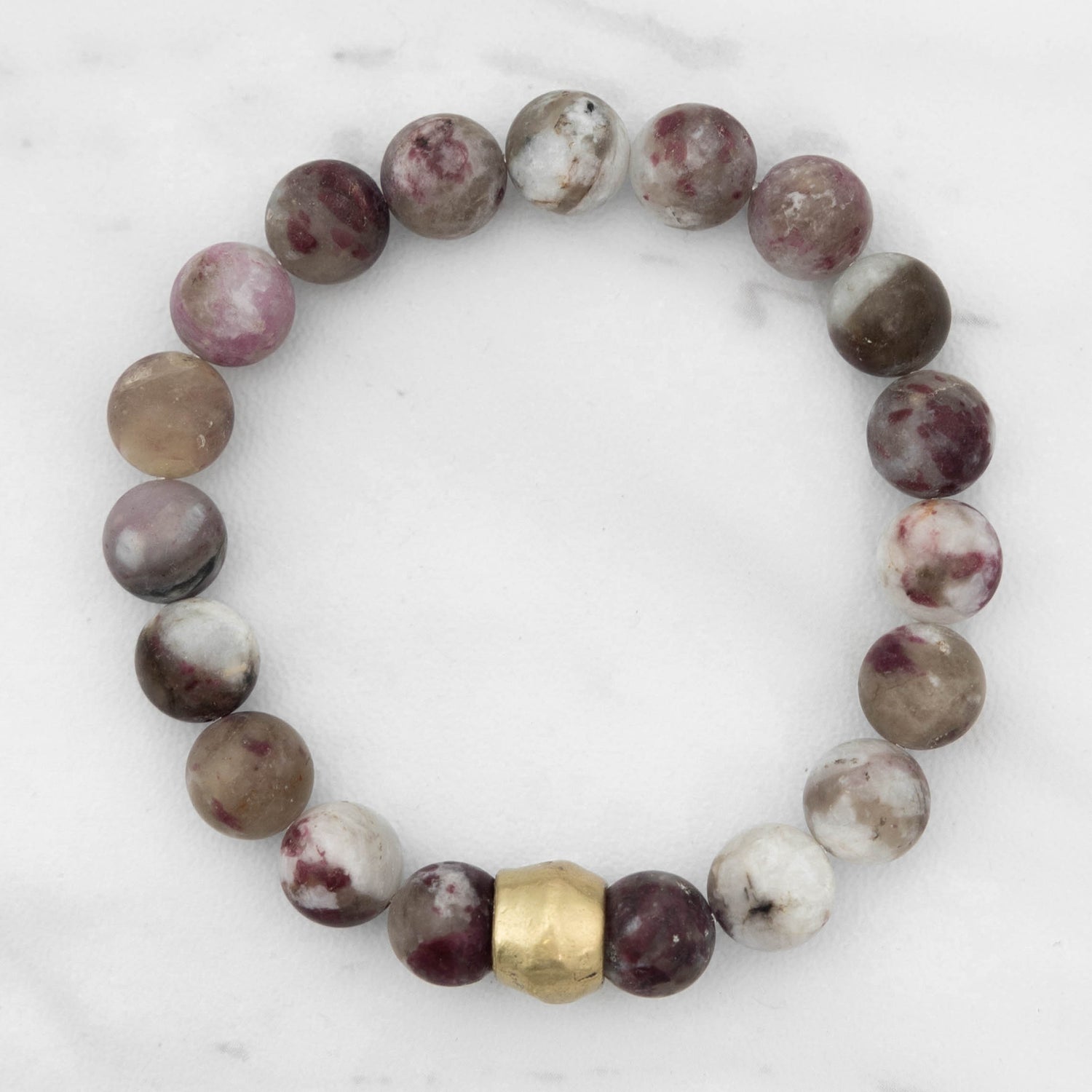 Mauve Tourmaline Matte Bracelet