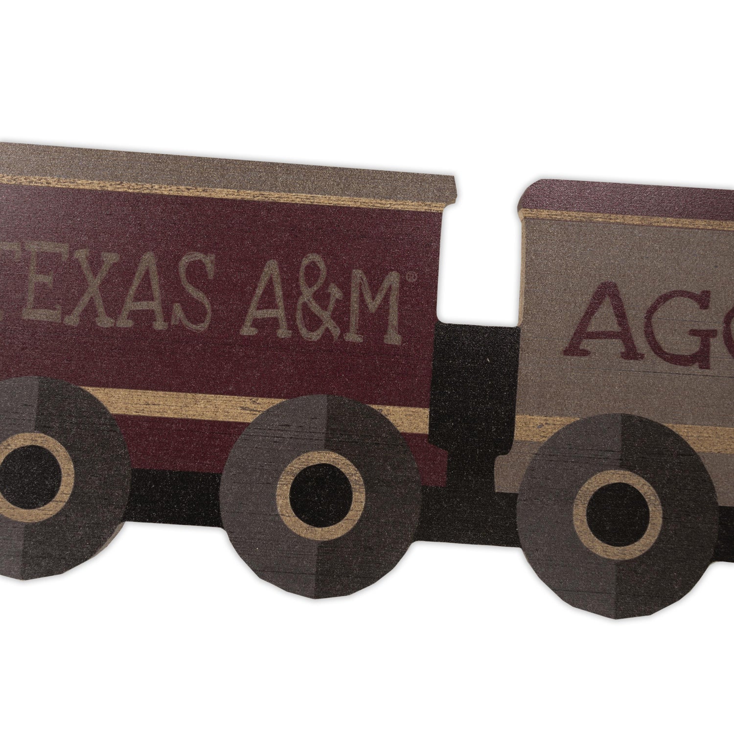 Texas A&M Aggies Train Cutout Sign
