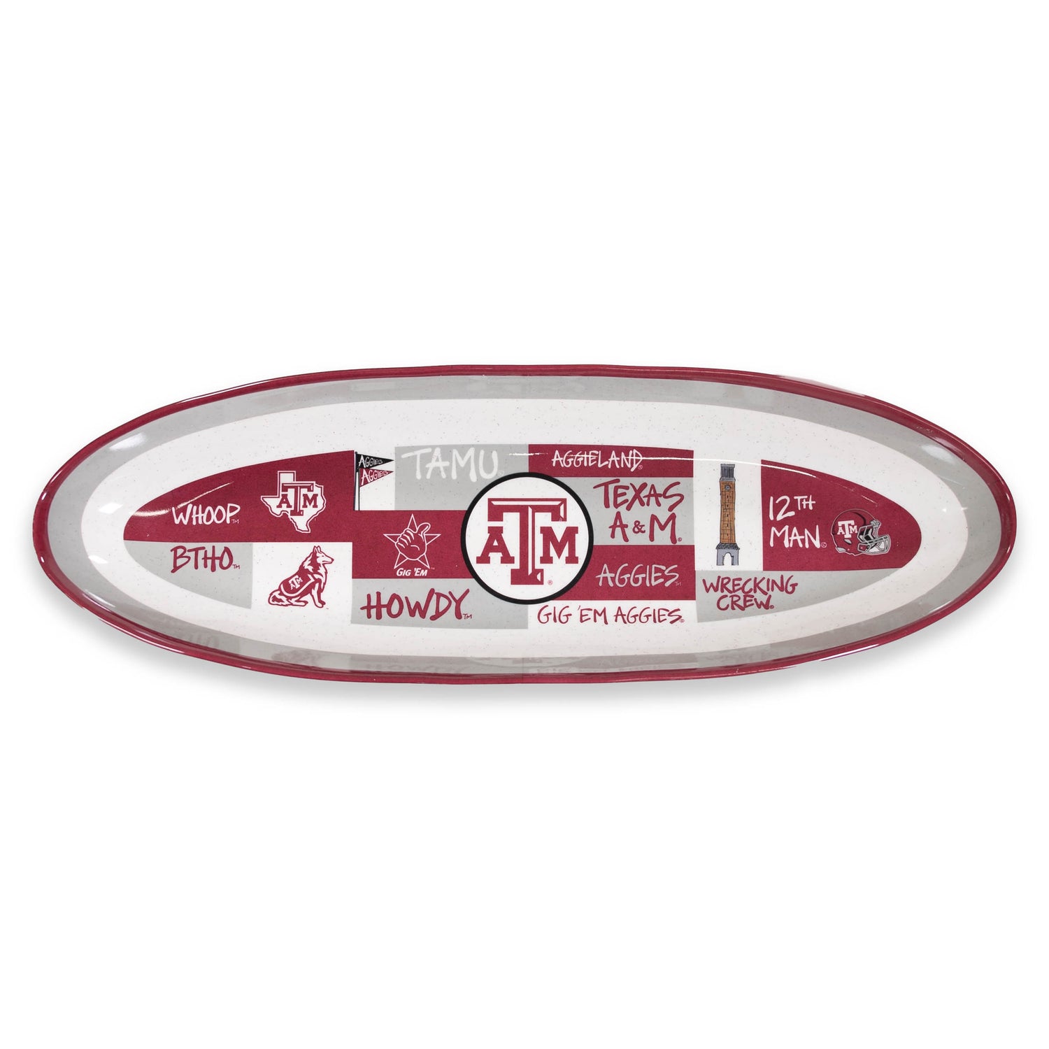 Texas A&M Two Piece Oval And Bowl Set