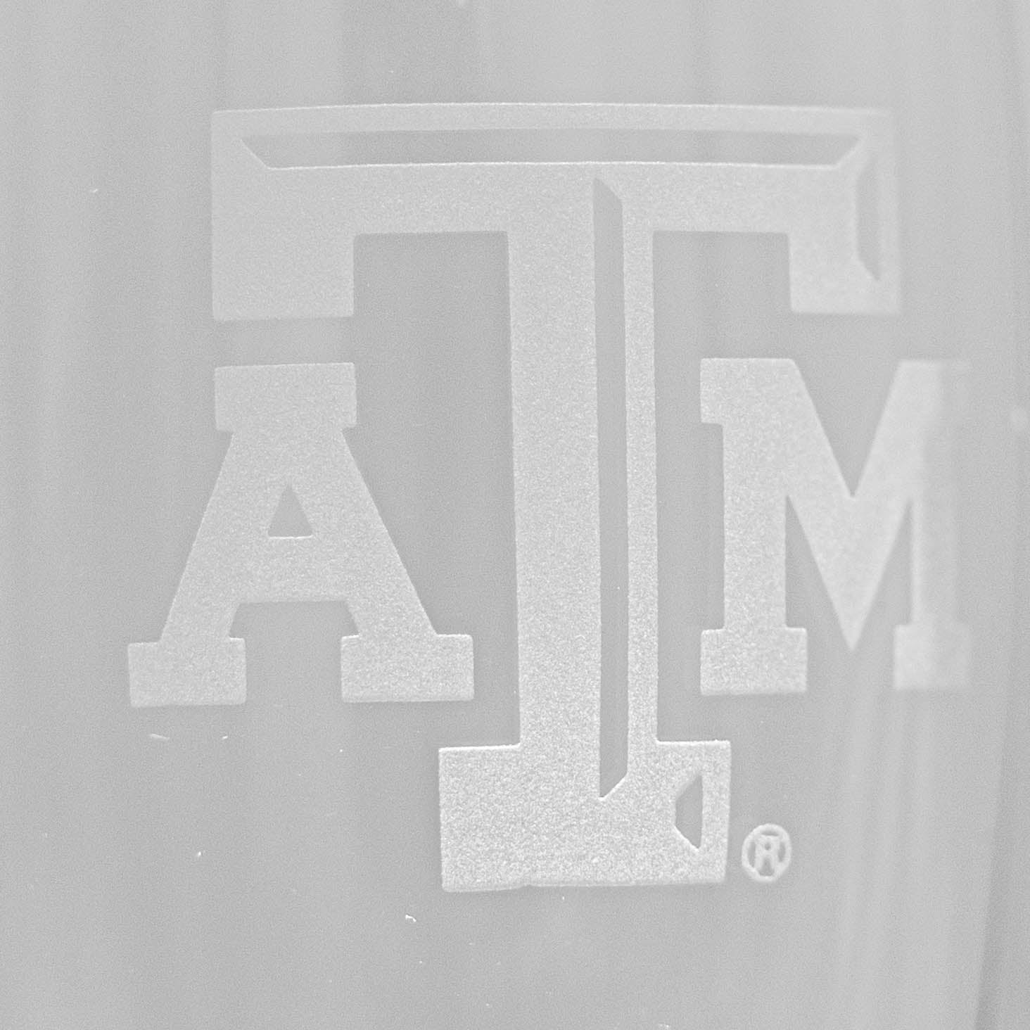 Texas A&M Luigi Bormioli 10 Oz Titanium Toasting Flute