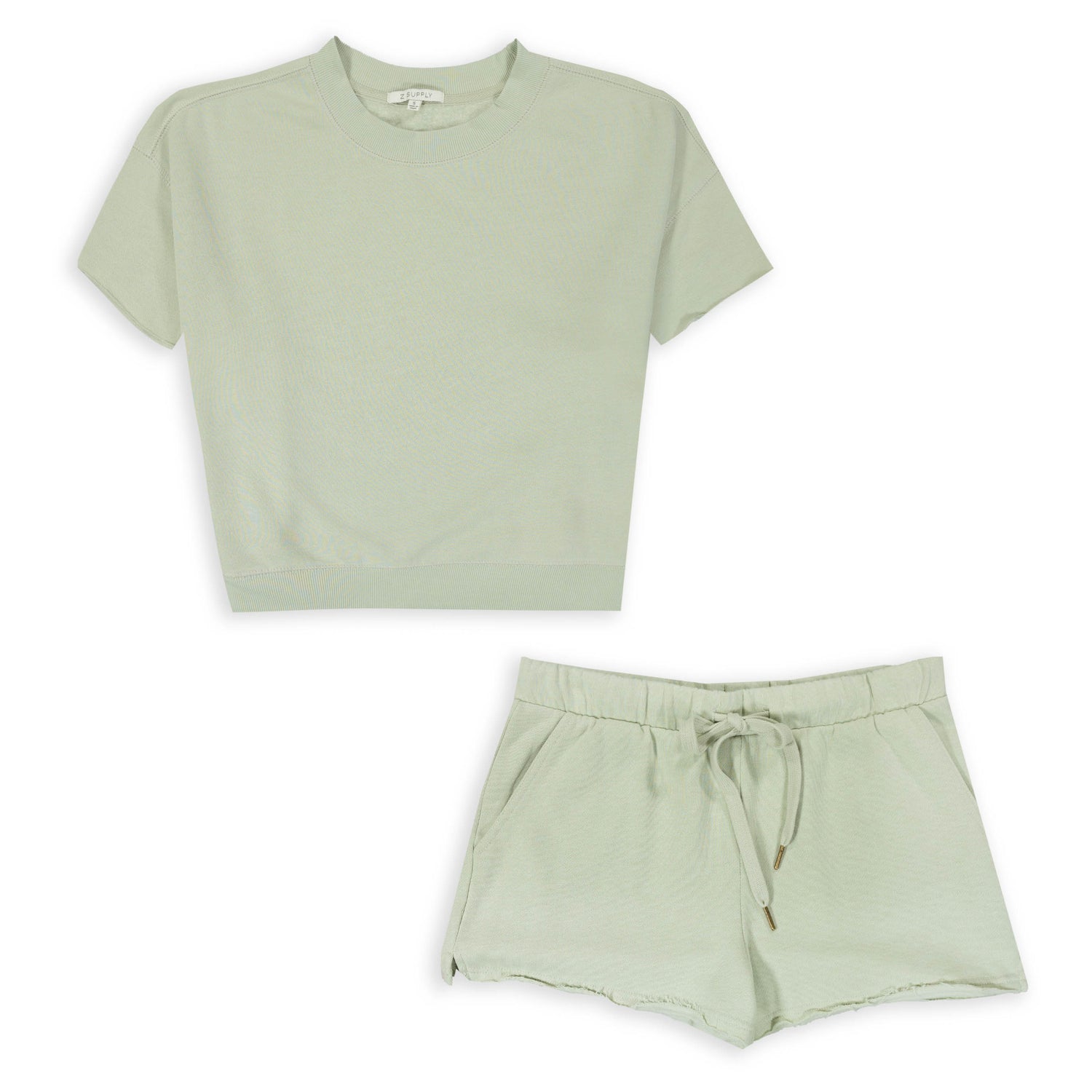 Adah Fleece Short Sleeve Top