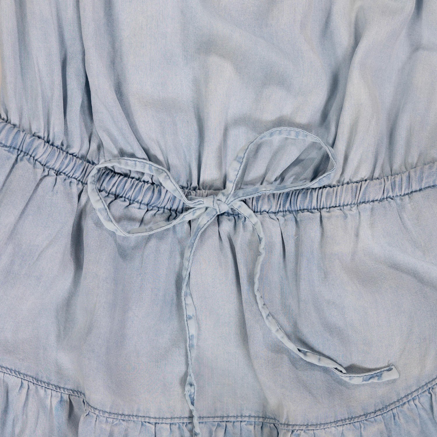DENIM TUBE MINI DRESS