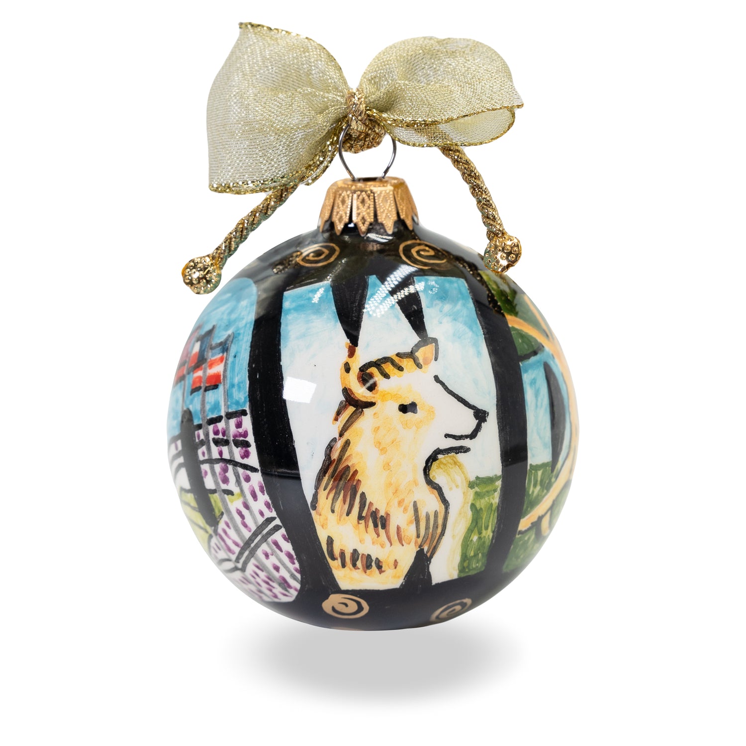 Texas A&M Howdy Ceramic Hand-Painted Ornament