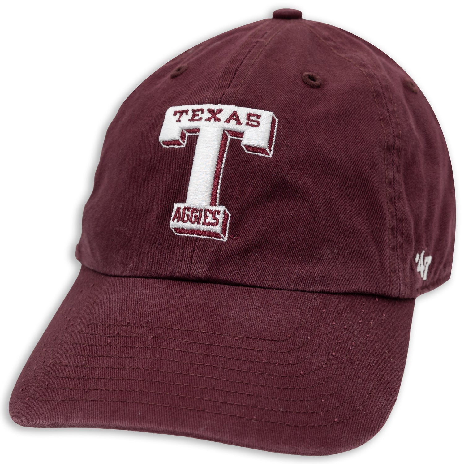 Texas A&M '47 Brand Vault TX Aggies Block T Clean Up Cap