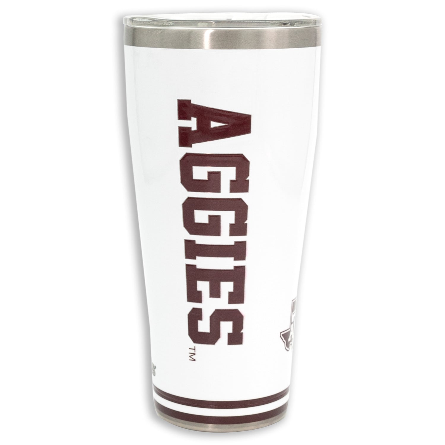 Texas A&M Aggies 30oz White Tumbler