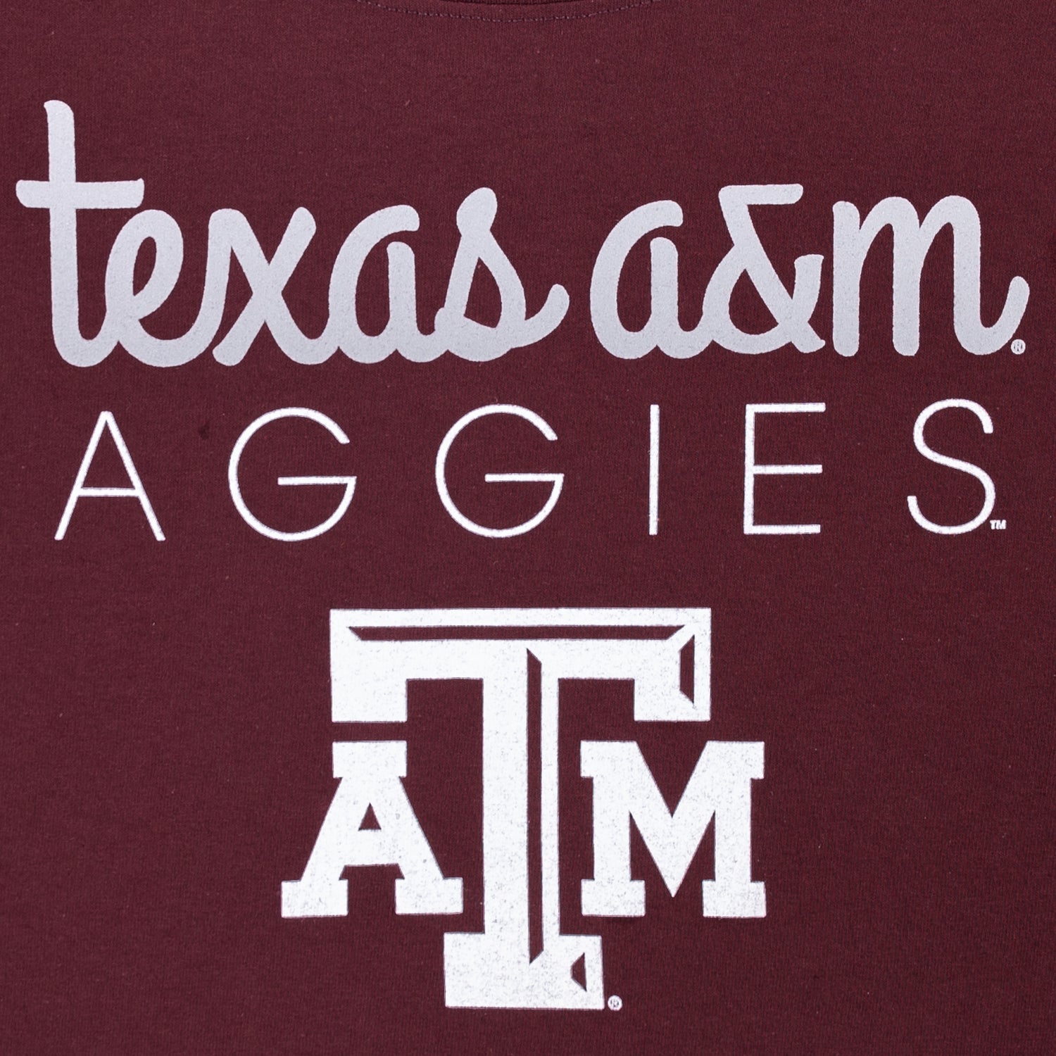 Texas A&M Aggies Champion Maroon Cropped Tee