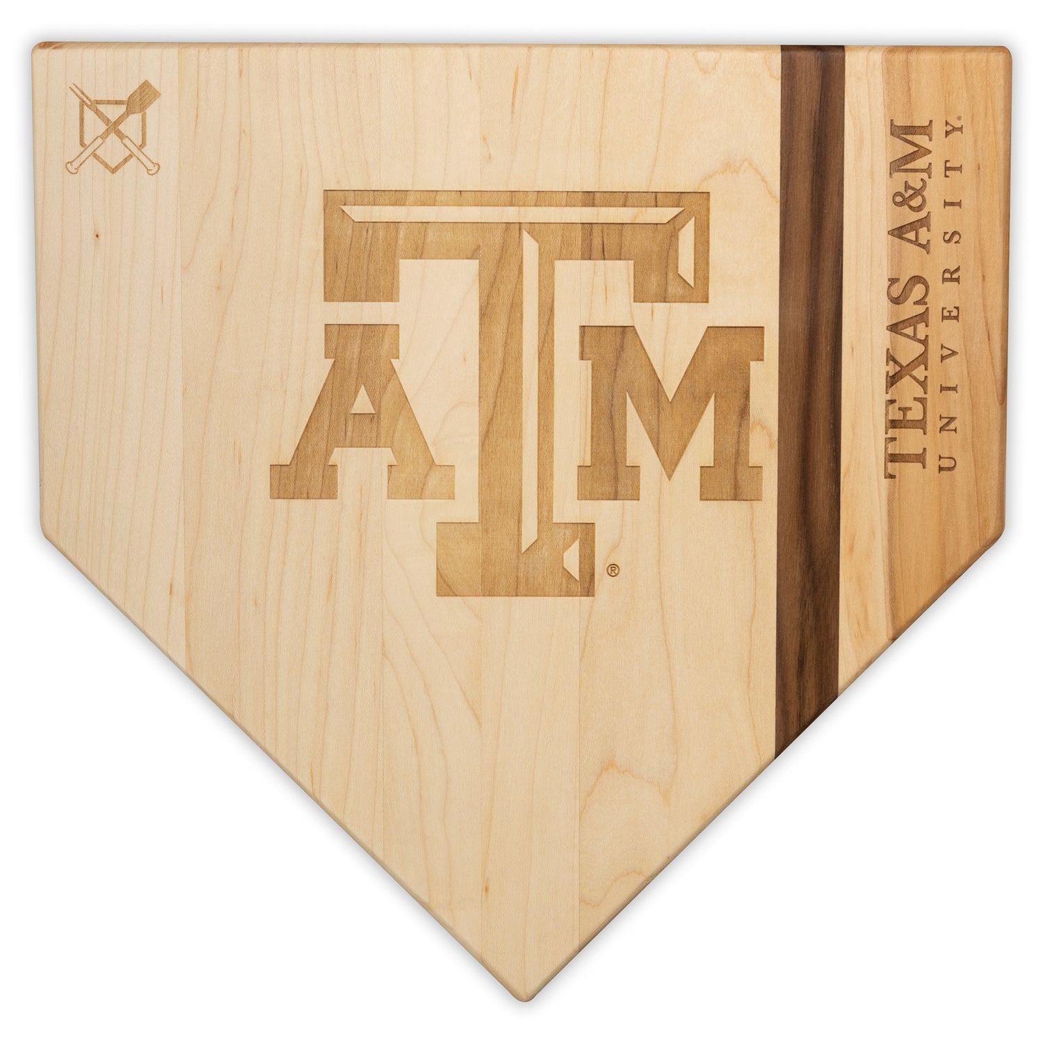 Texas A&M Home Plate Cutting Board