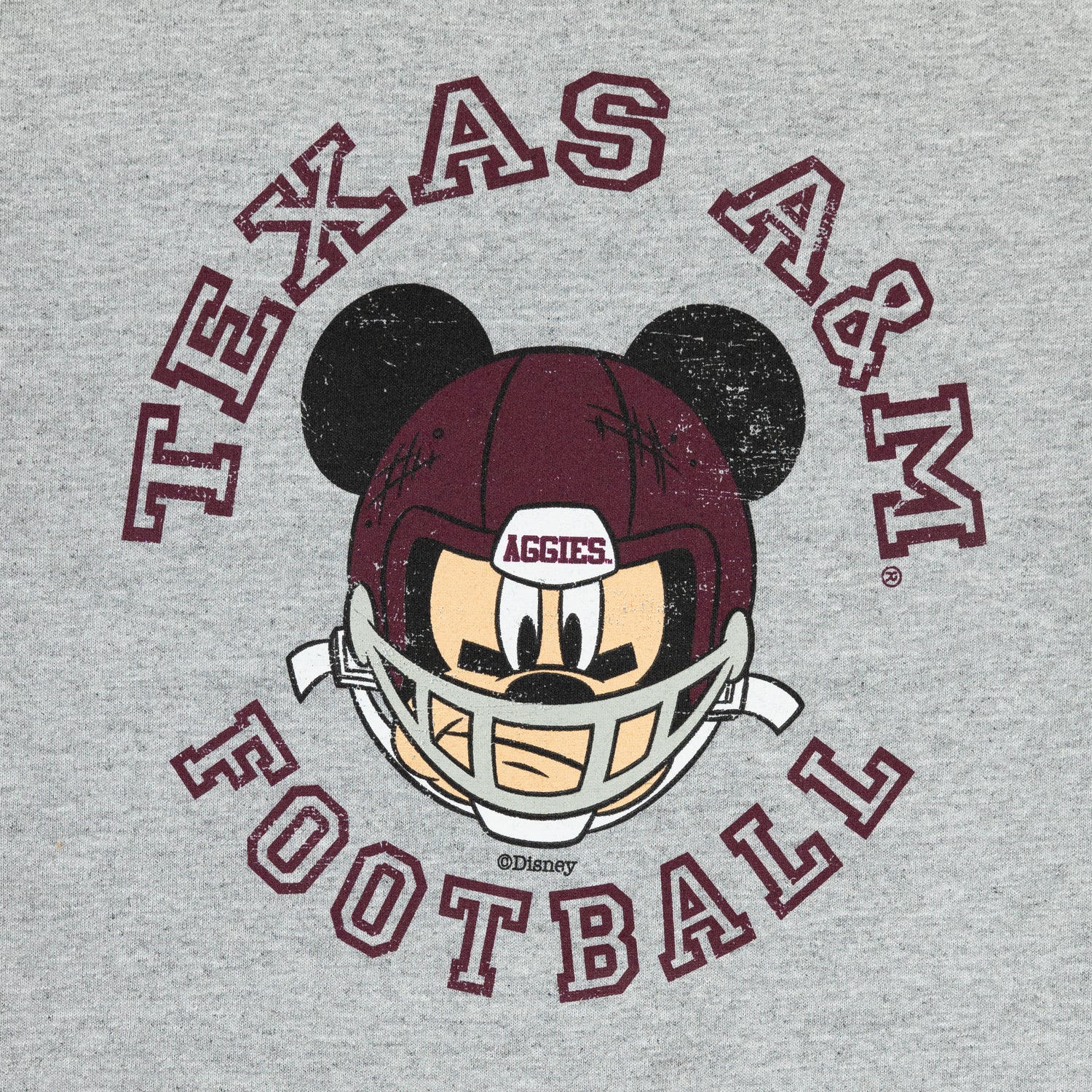 Texas A&M Youth Football Helmet Mickey T-Shirt