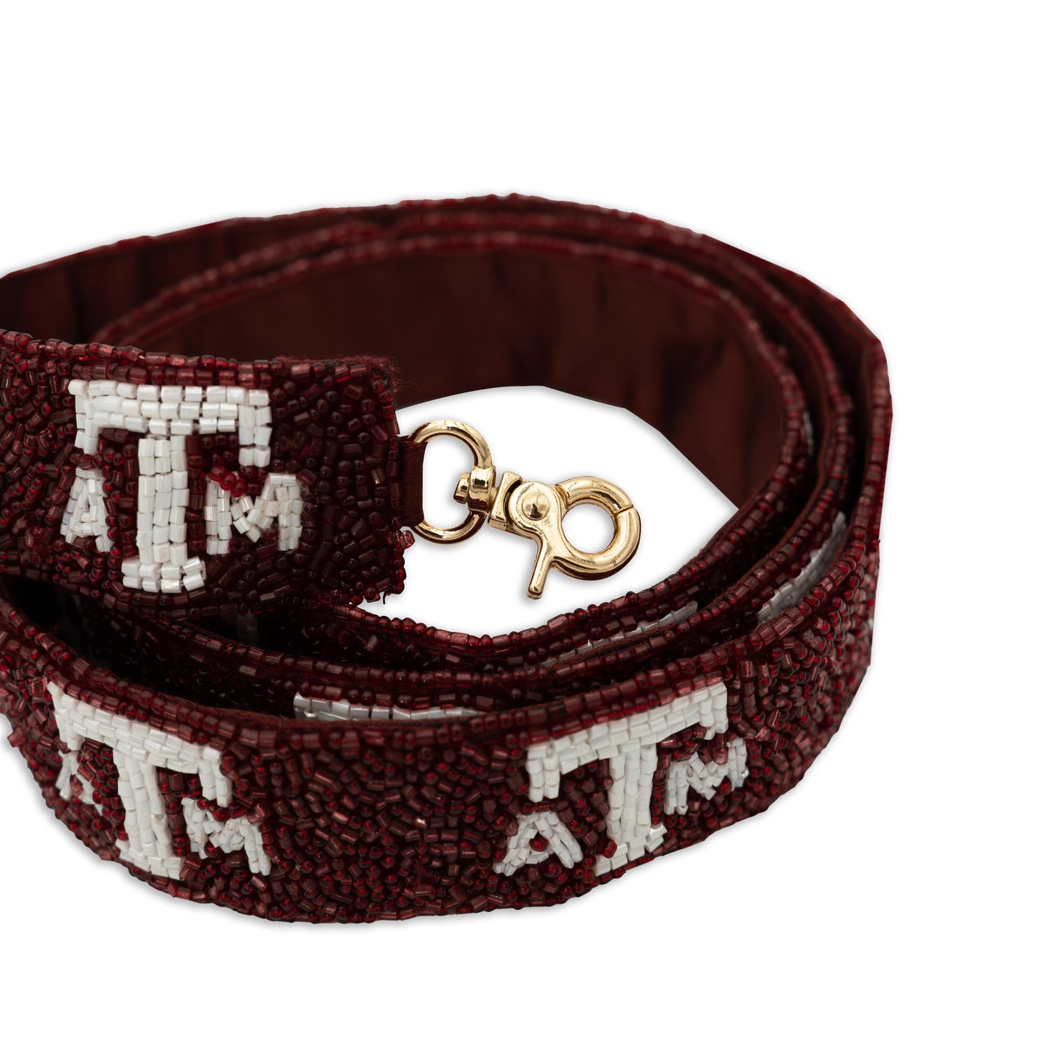 A&M Block Beaded Purse Strap