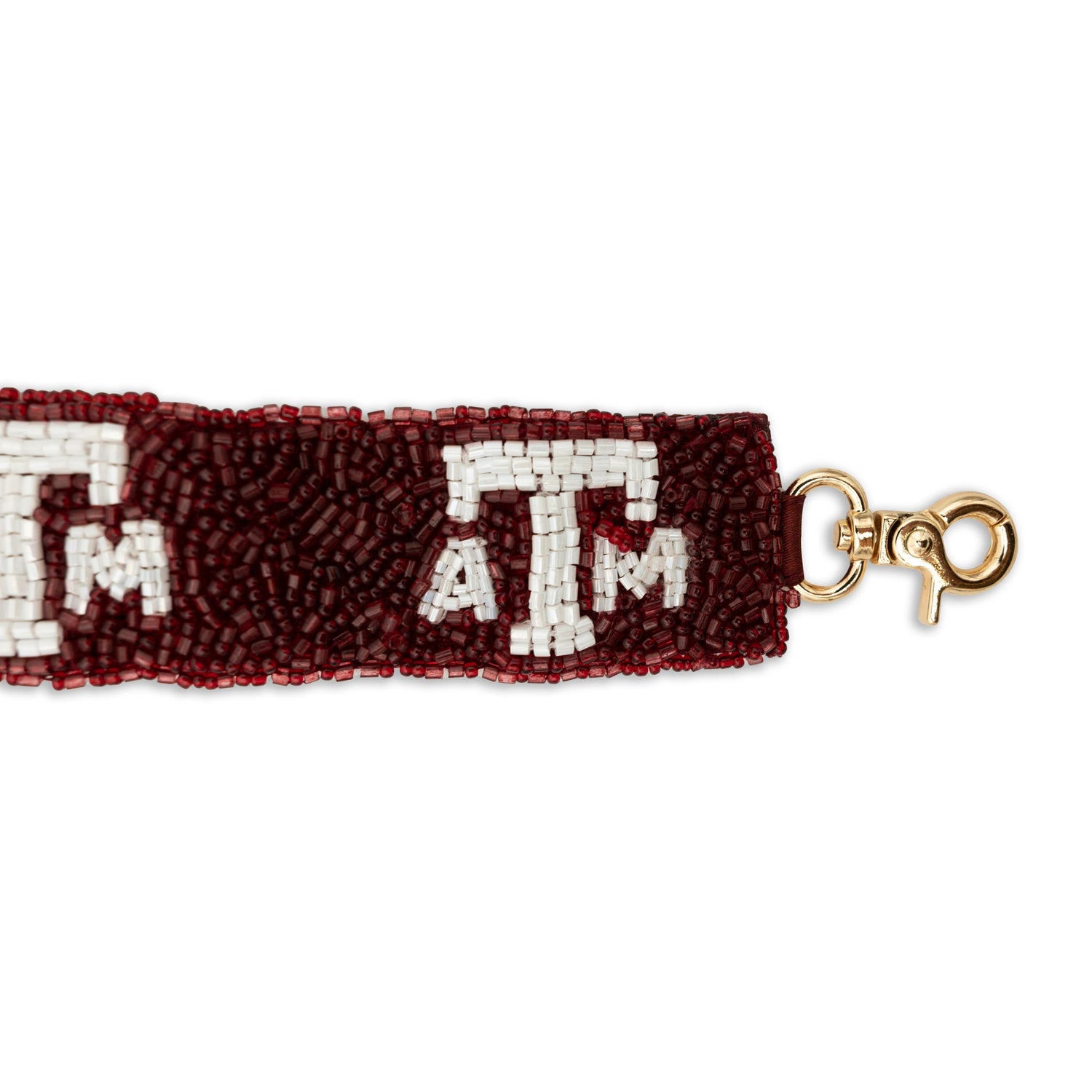 A&M Block Beaded Purse Strap