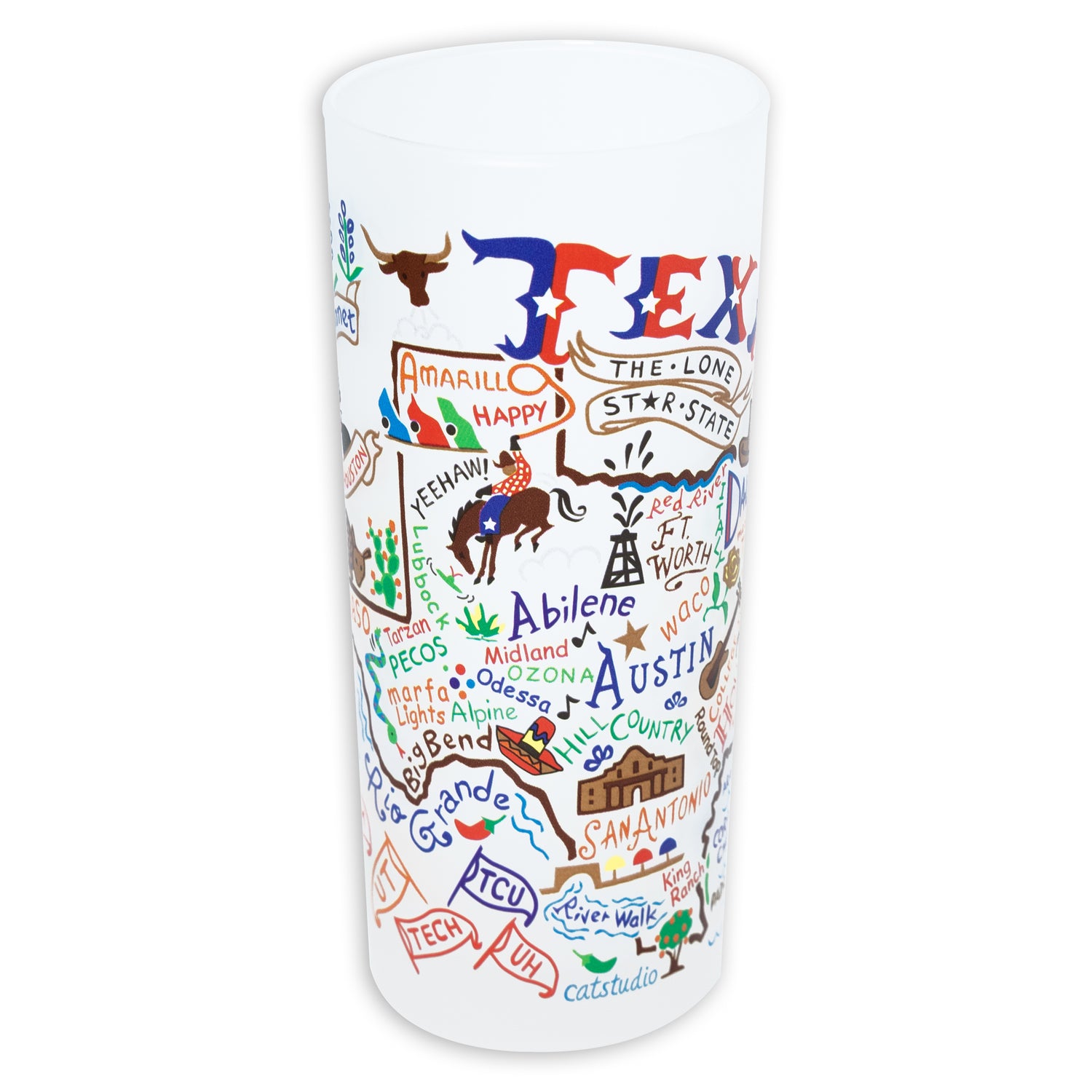 Catstudio Texas Drinking Glass