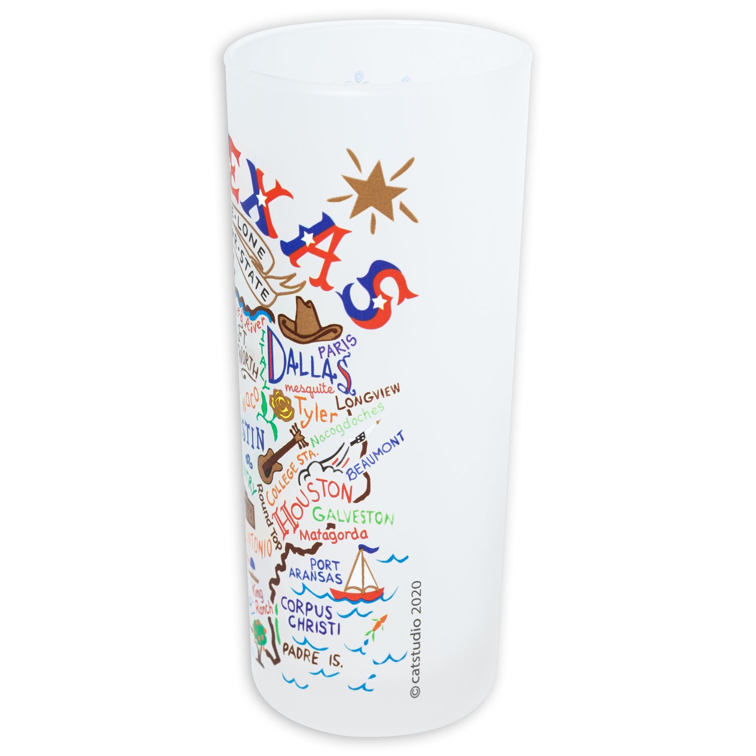Catstudio Texas Drinking Glass