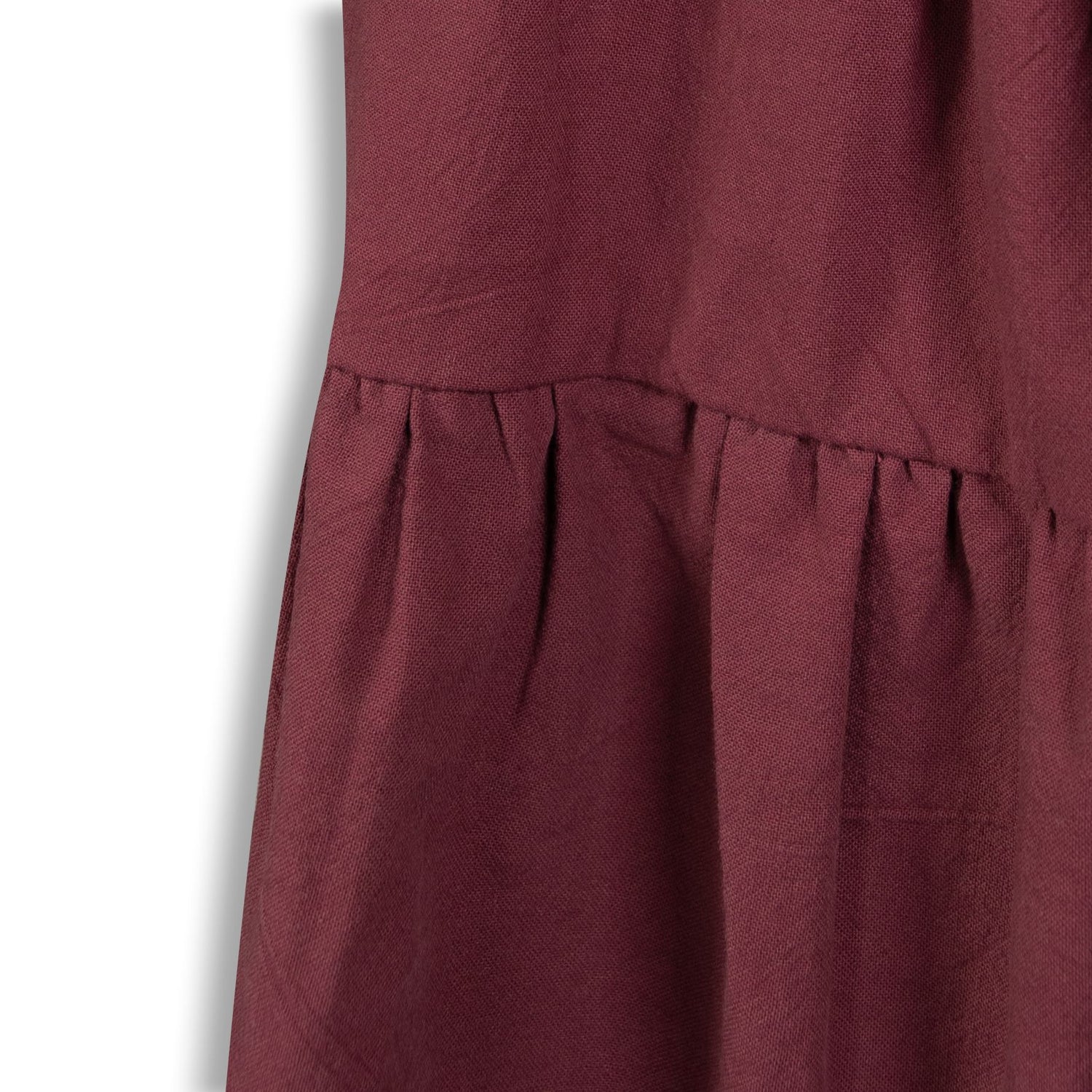 Three Tiered Maroon Tank Dress