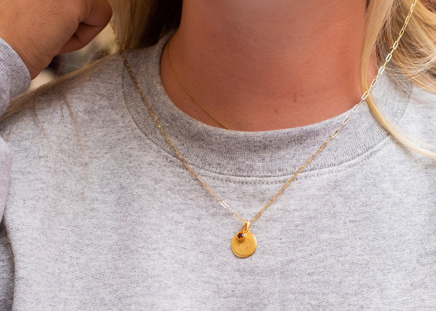 Gold Plated Howdy Necklace