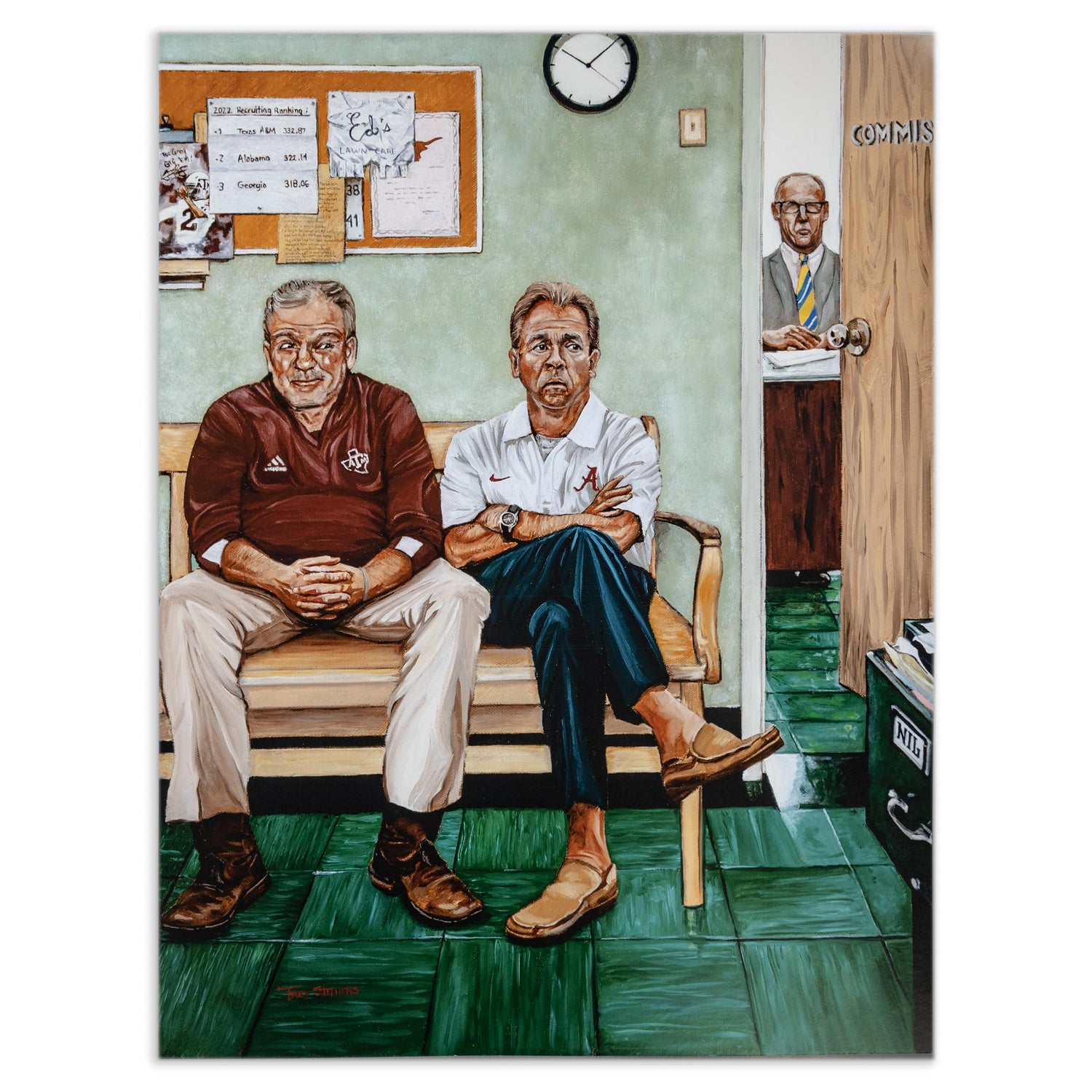 "Outside The Commissioner Office" Printed Painting