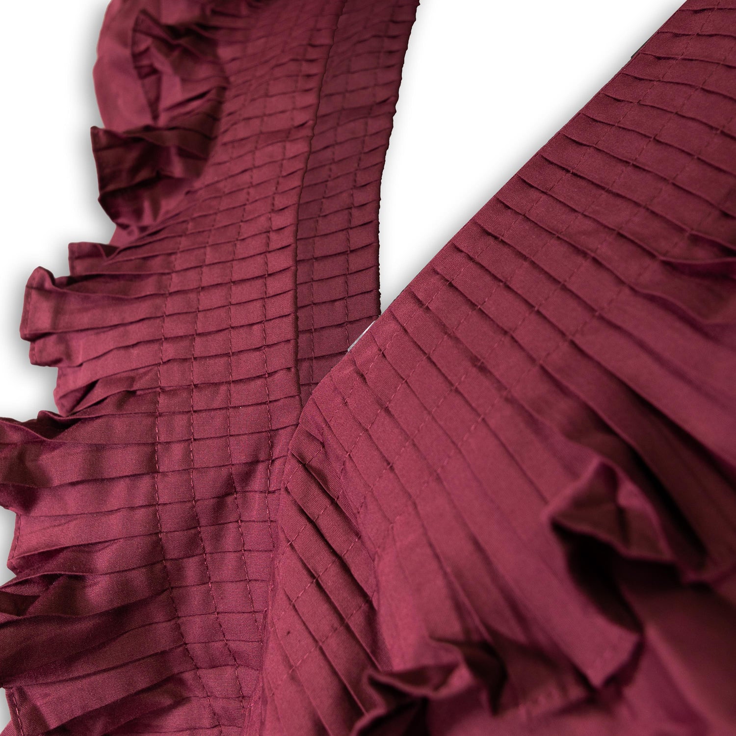 Ruffle V Neck Dress