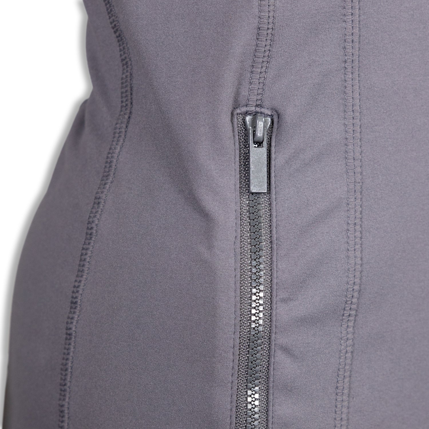 Open Front Zipper Jacket