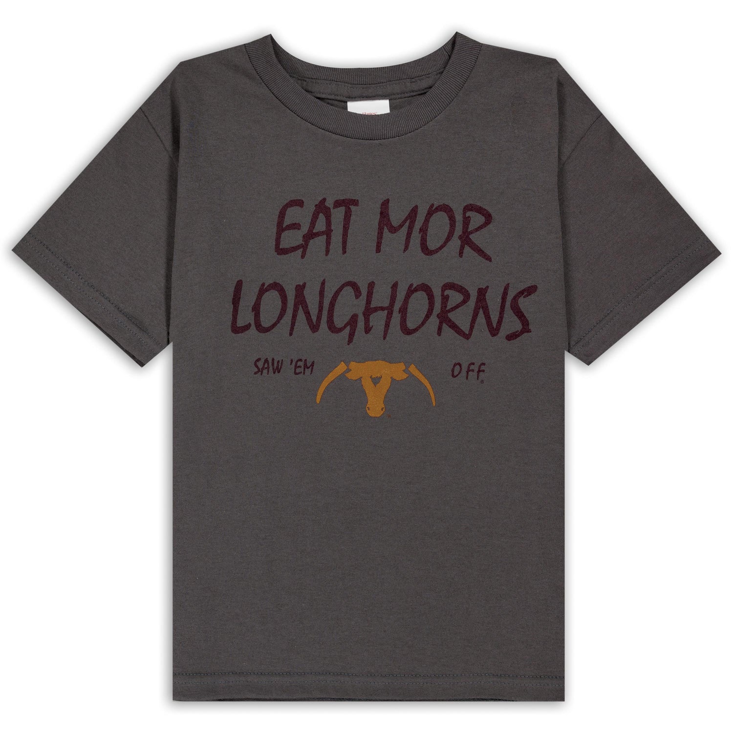 Eat Mor Longhorns Grey Youth T-Shirt