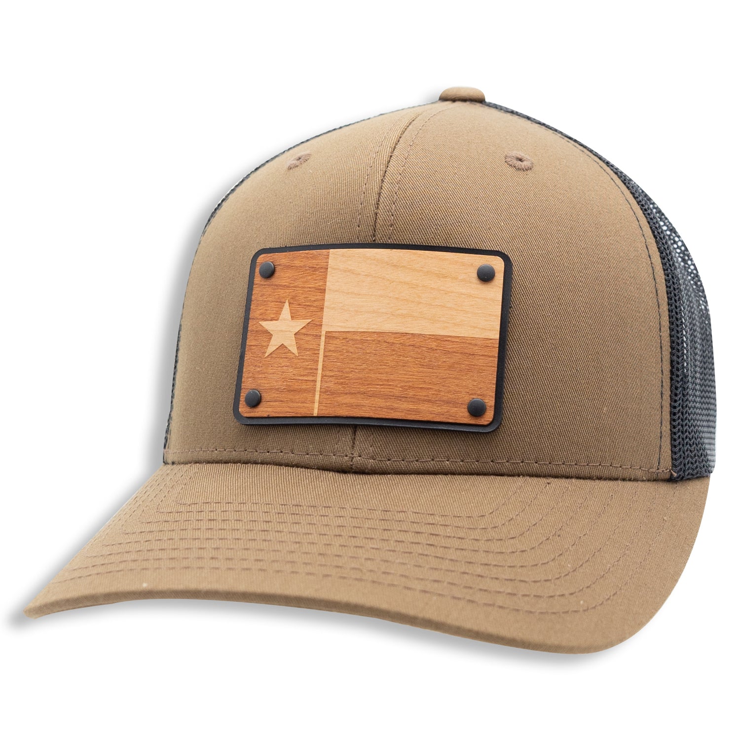 Texas Flag Cherrywood Trucker Hat