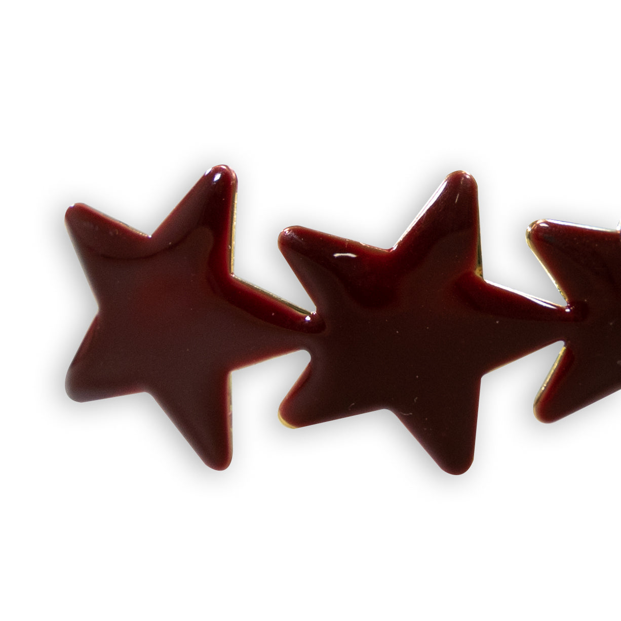 Maroon Aaron Star Hoops