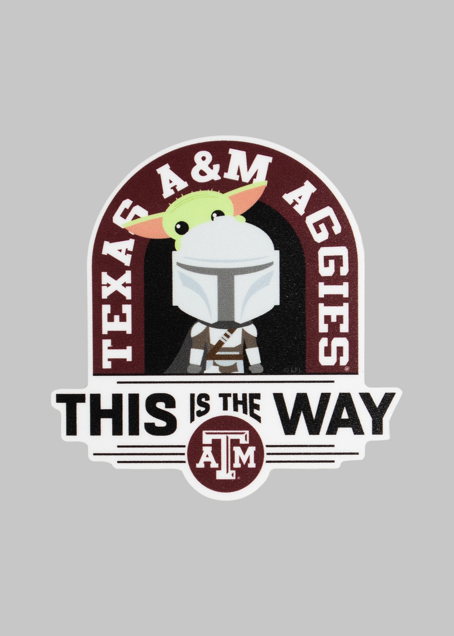 Star Wars Mandalorian/ Texas A&M Decal Set of Two