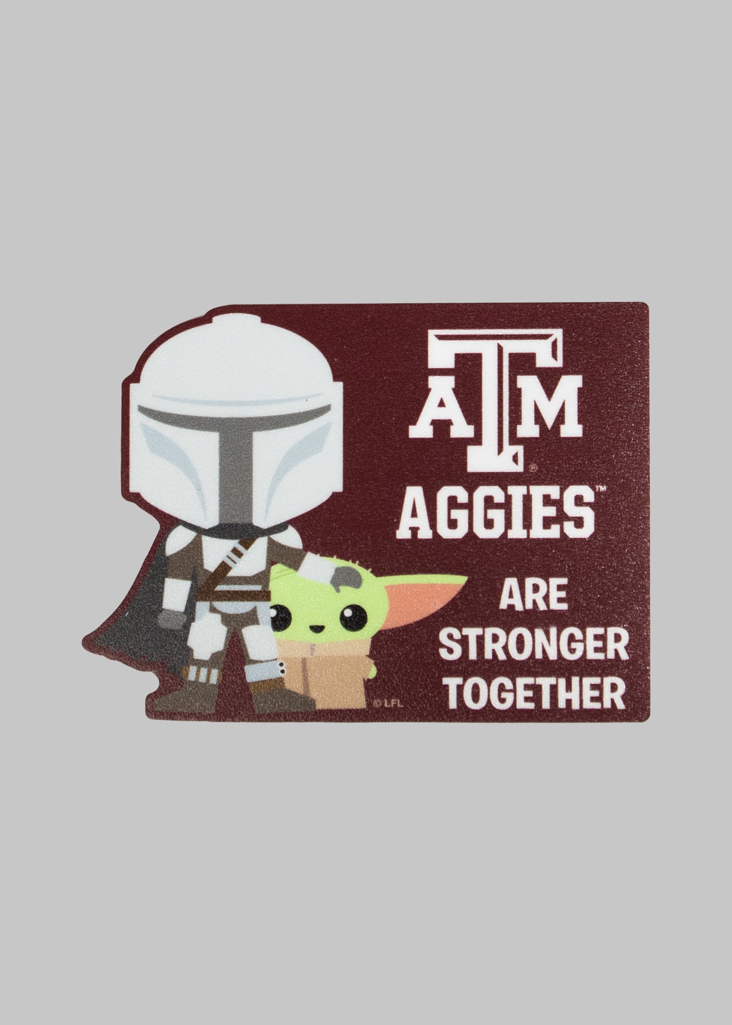 Star Wars Mandalorian/ Texas A&M Decal Set of Two