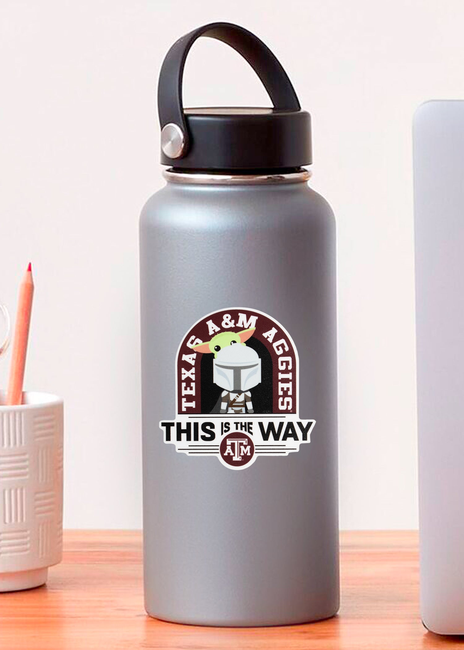 Star Wars Mandalorian/ Texas A&M Decal Set of Two