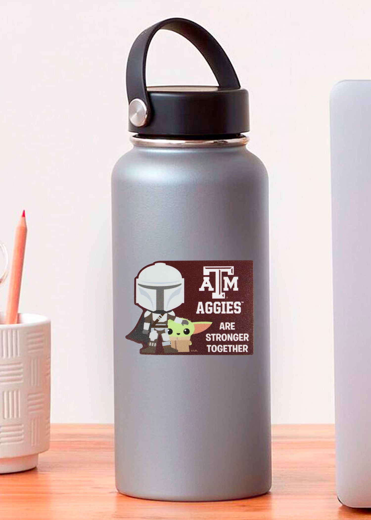 Star Wars Mandalorian/ Texas A&M Decal Set of Two