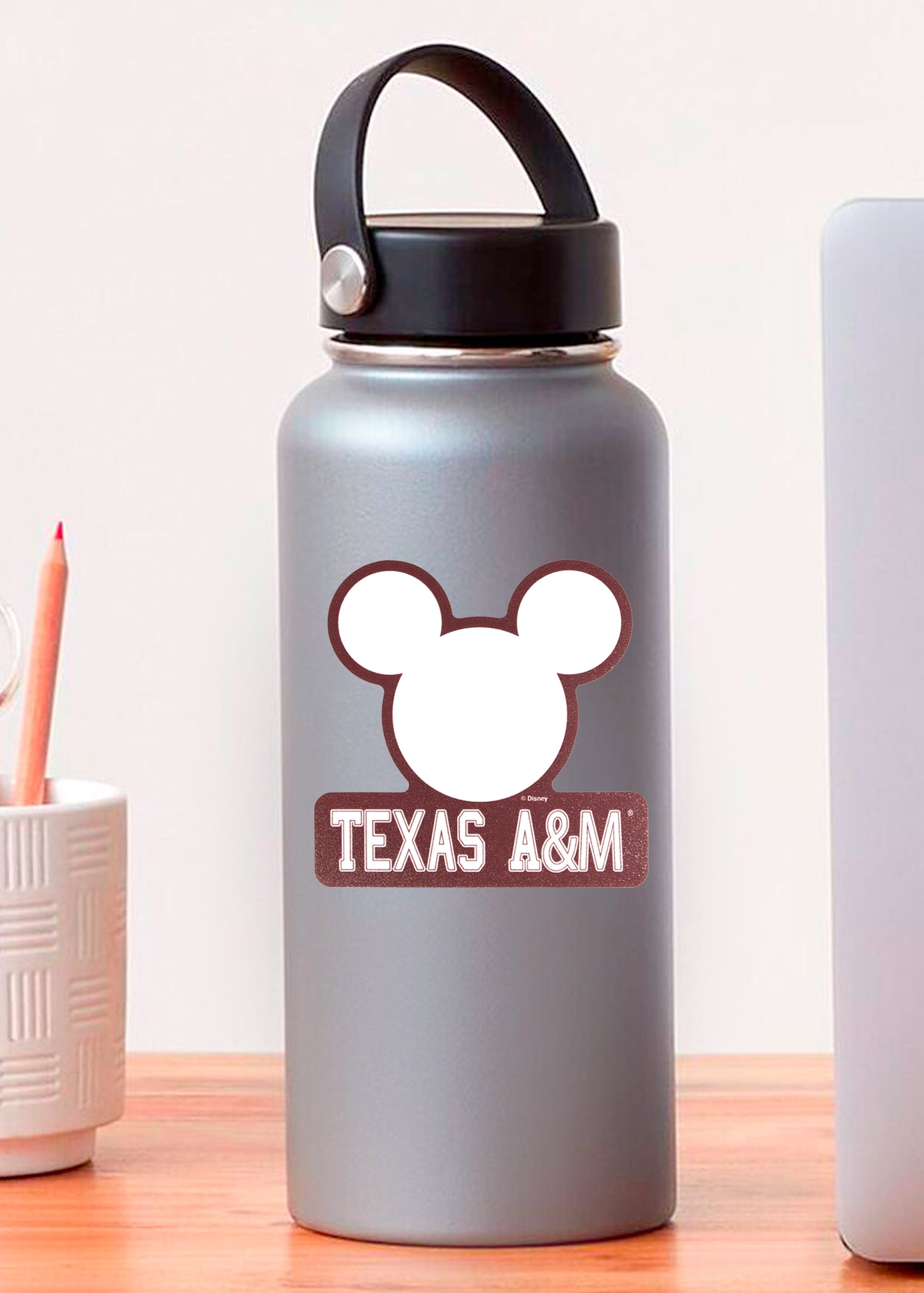 Disney/ Aggie Football Perfect Cut Decal Set Of Two