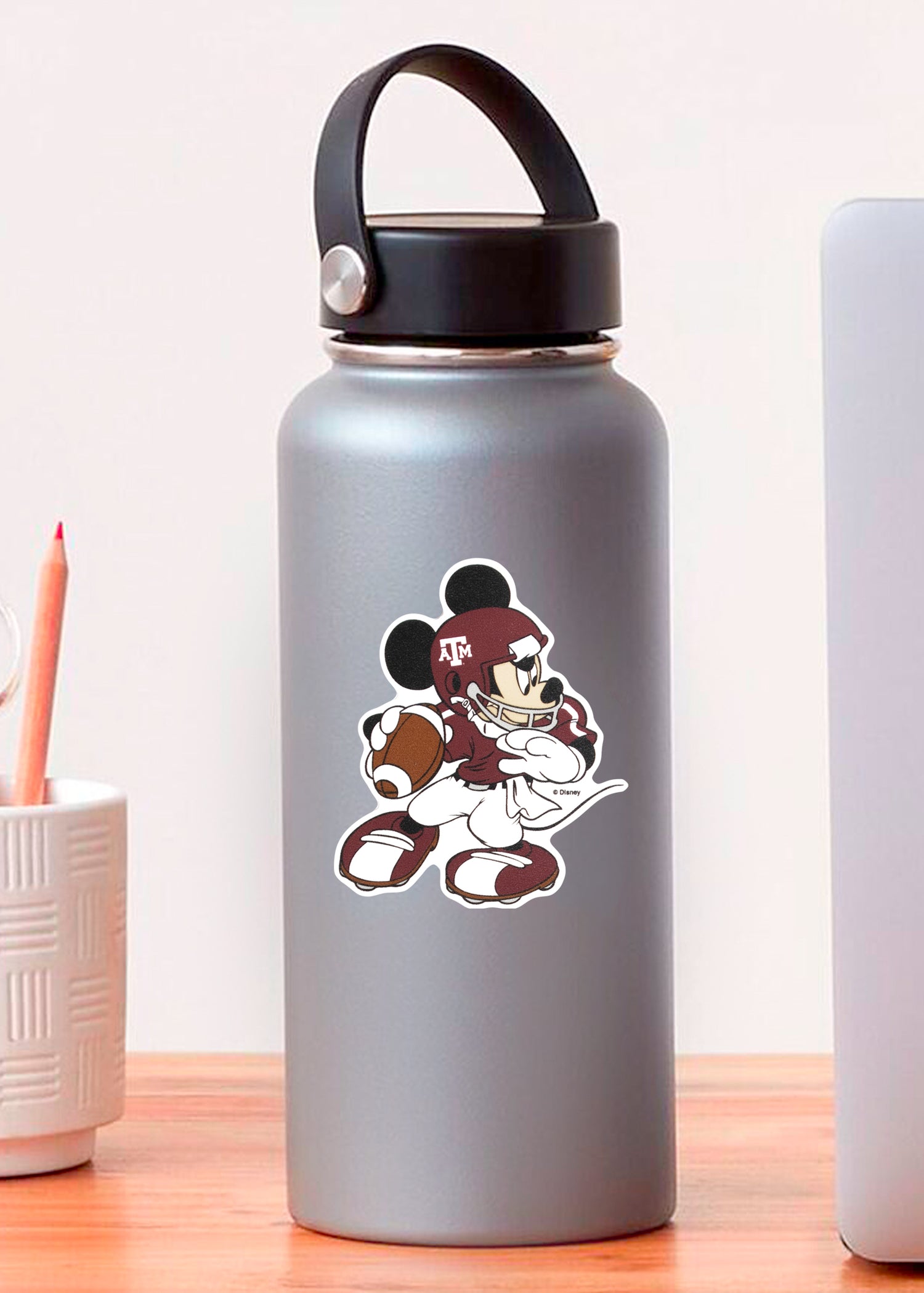 Disney/ Aggie Football Perfect Cut Decal Set Of Two