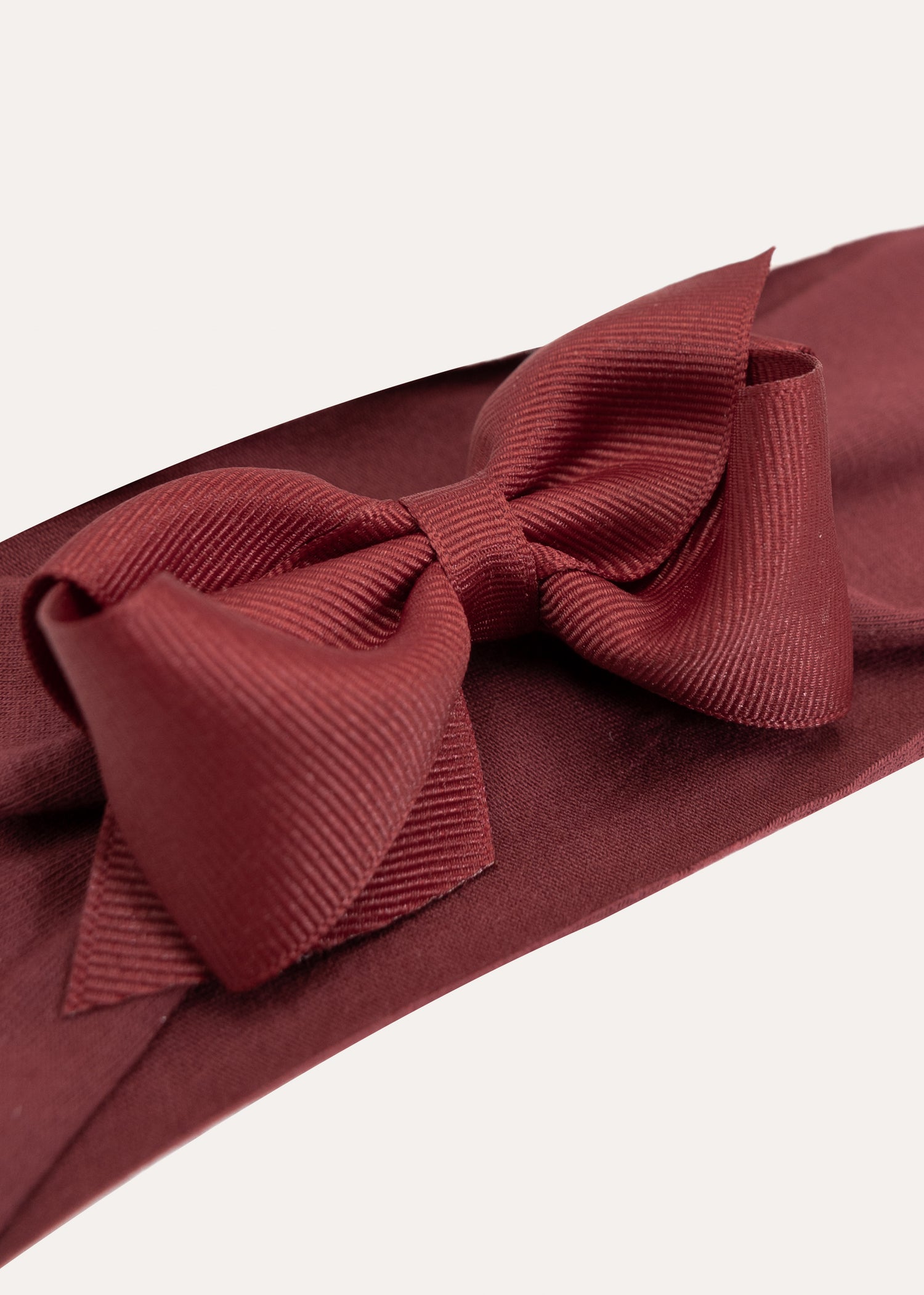 Maroon Gg Headband With Bow