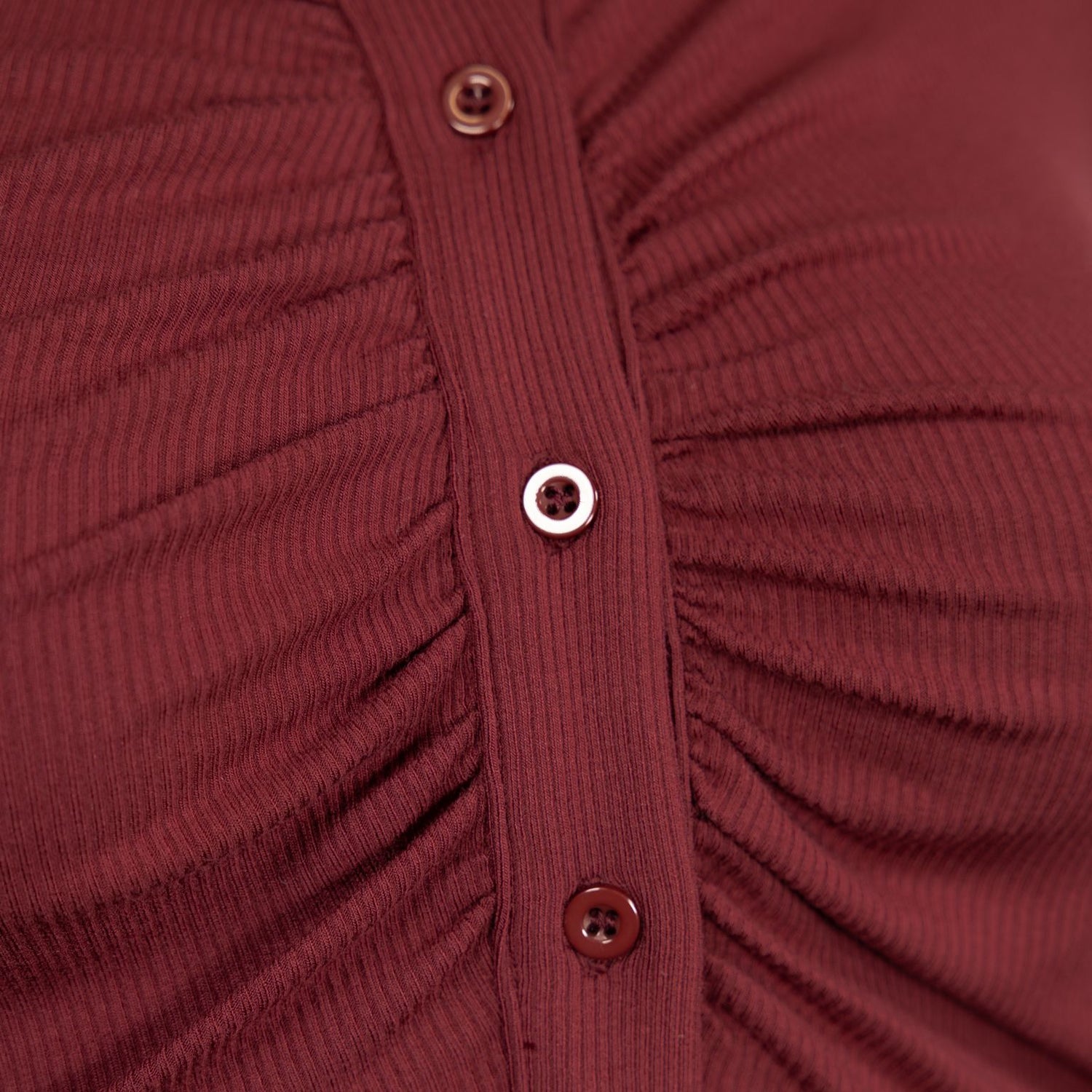 Collar Maroon Button Down Crop
