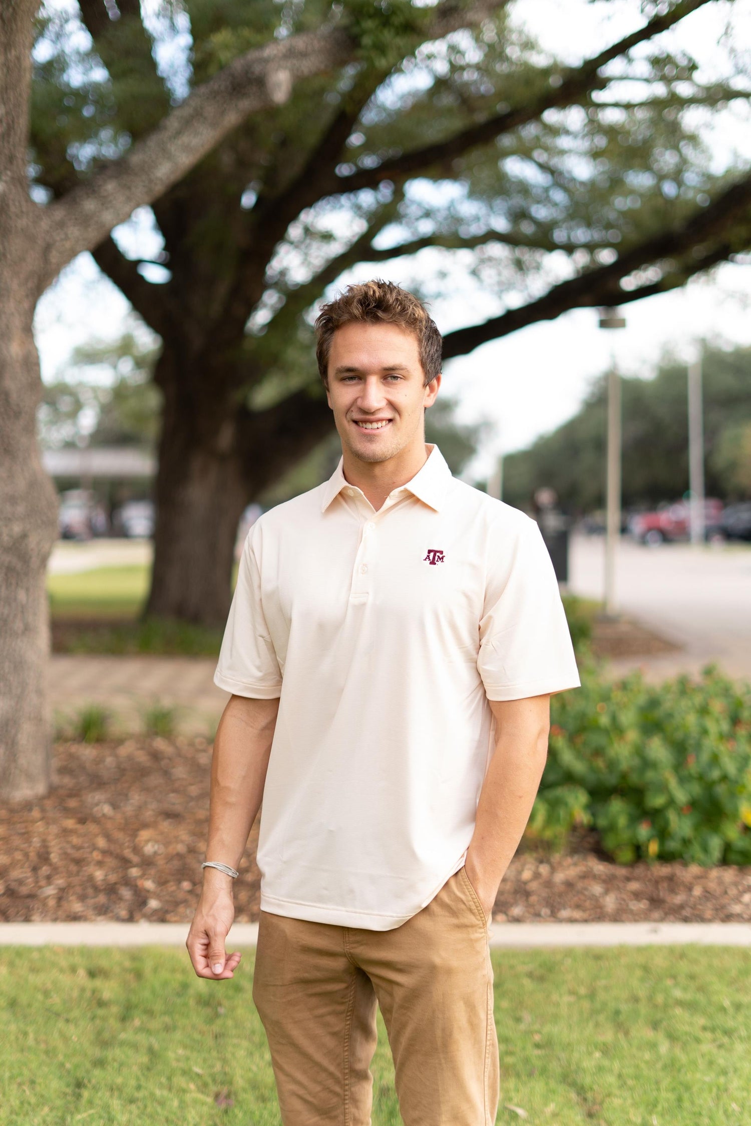 Pinstripe Performance Polo