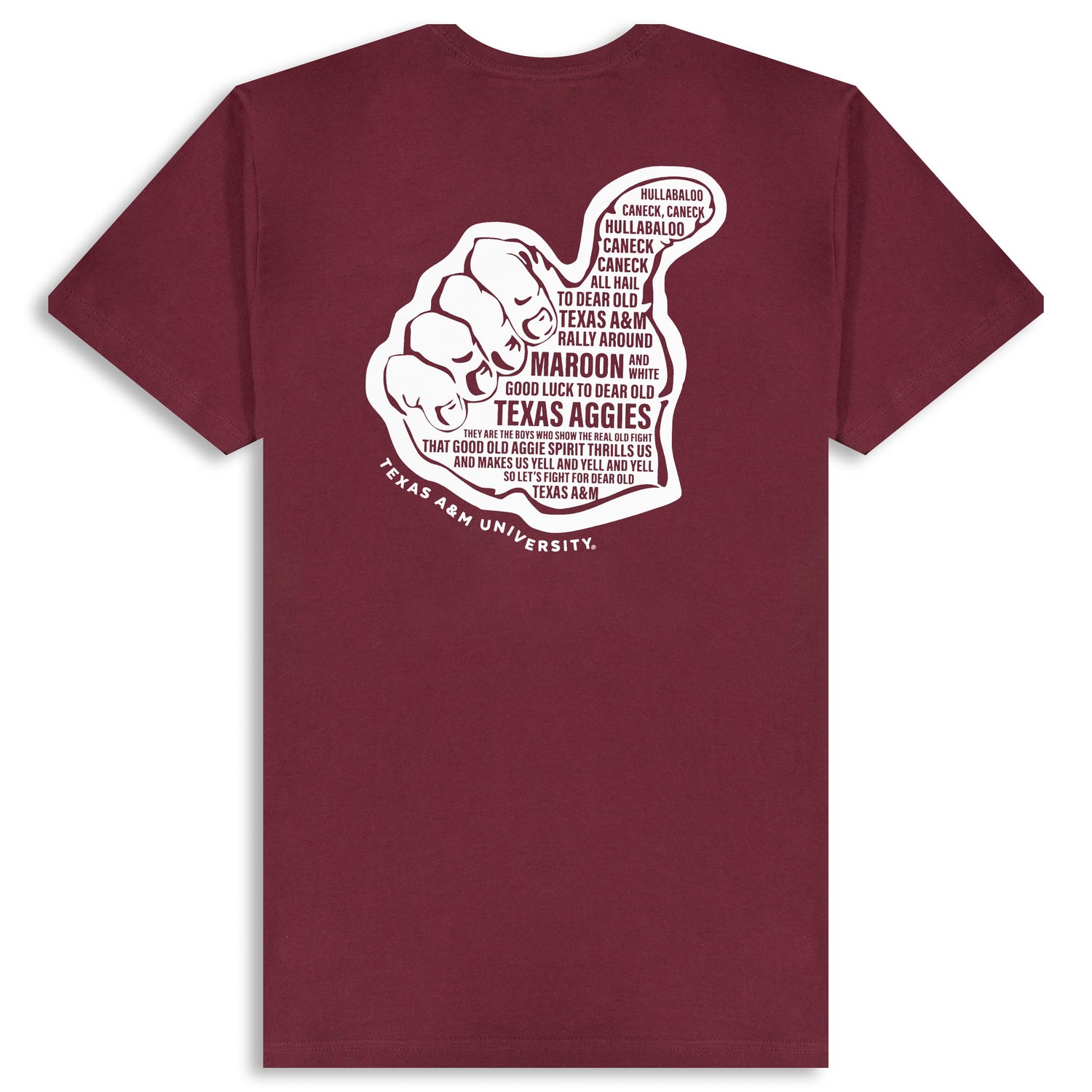Texas A&M Gig 'Em Thumb T-Shirt S / NL 3600 Maroon