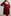 Maroon Women's Puff Sleeve Metallic Dress